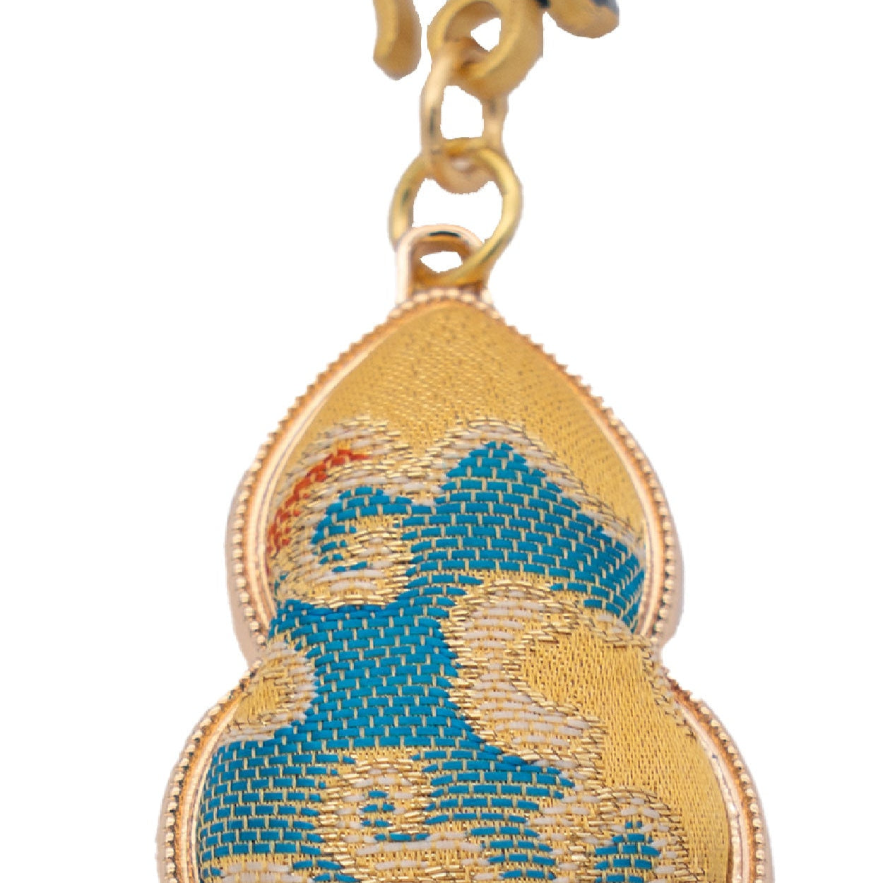 Handwoven Song Brocade Gourd Yajin with Auspicious Symbolism