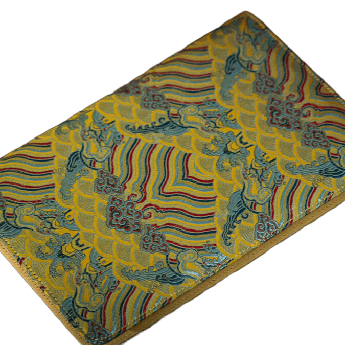 Tide and Cliffs Brocade Notebook Artisan-Made with Cultural Heritage - CGC-ICH STORE