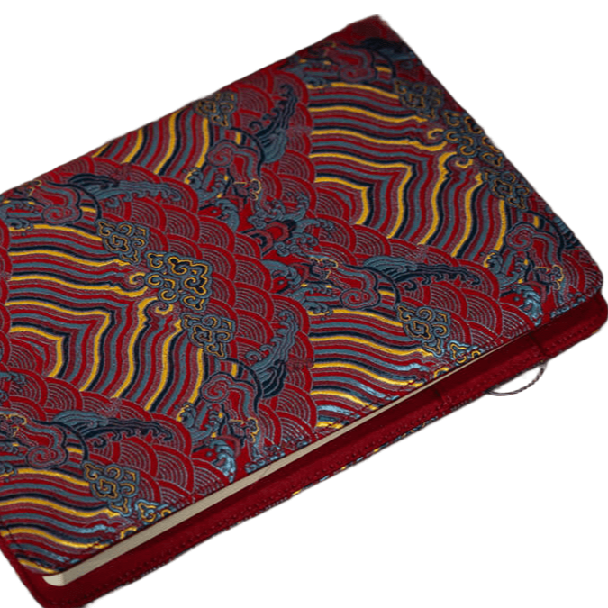 Tide and Cliffs Brocade Notebook Artisan-Made with Cultural Heritage - CGC-ICH STORE
