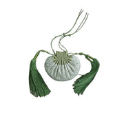Welcoming Wealth Large Silk Drawstring Pouch Handmade Chinese Silk Bag