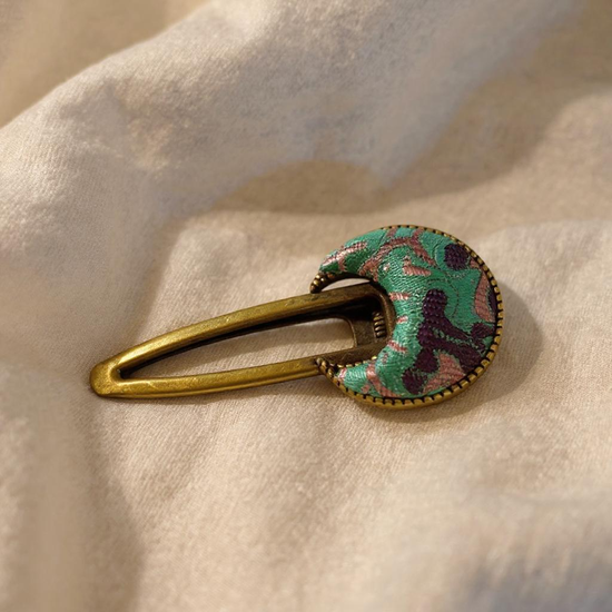 Song Brocade Handmade Hair Clip Traditional Chinese Silk Hair Pin for Women