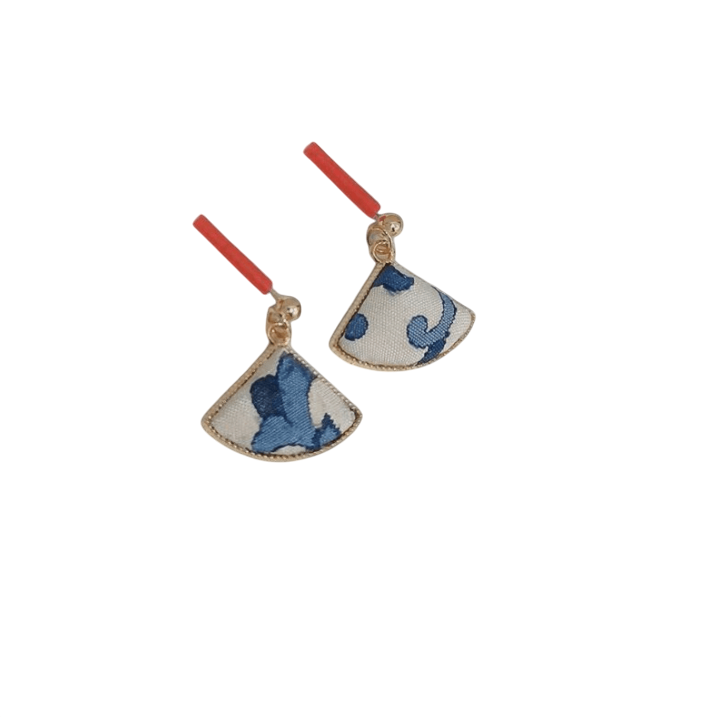 Yulan Grace Luxury Kesi Silk Earrings Traditional Chinese Craftsmanship
