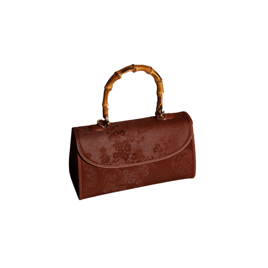 Four Gentlemen Song Brocade Silk Clutch Bag Elegant Chinese Evening Purse
