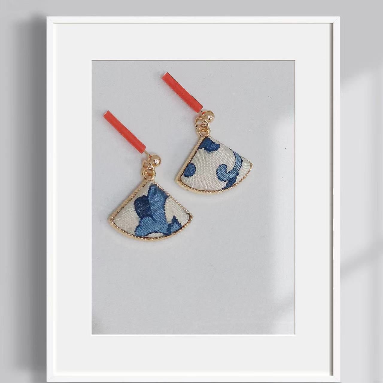 Yulan Grace Luxury Kesi Silk Earrings Traditional Chinese Craftsmanship