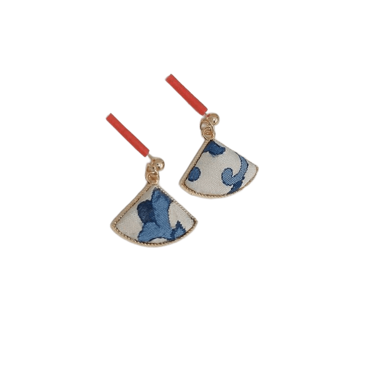 Yulan Grace Luxury Kesi Silk Earrings Traditional Chinese Craftsmanship