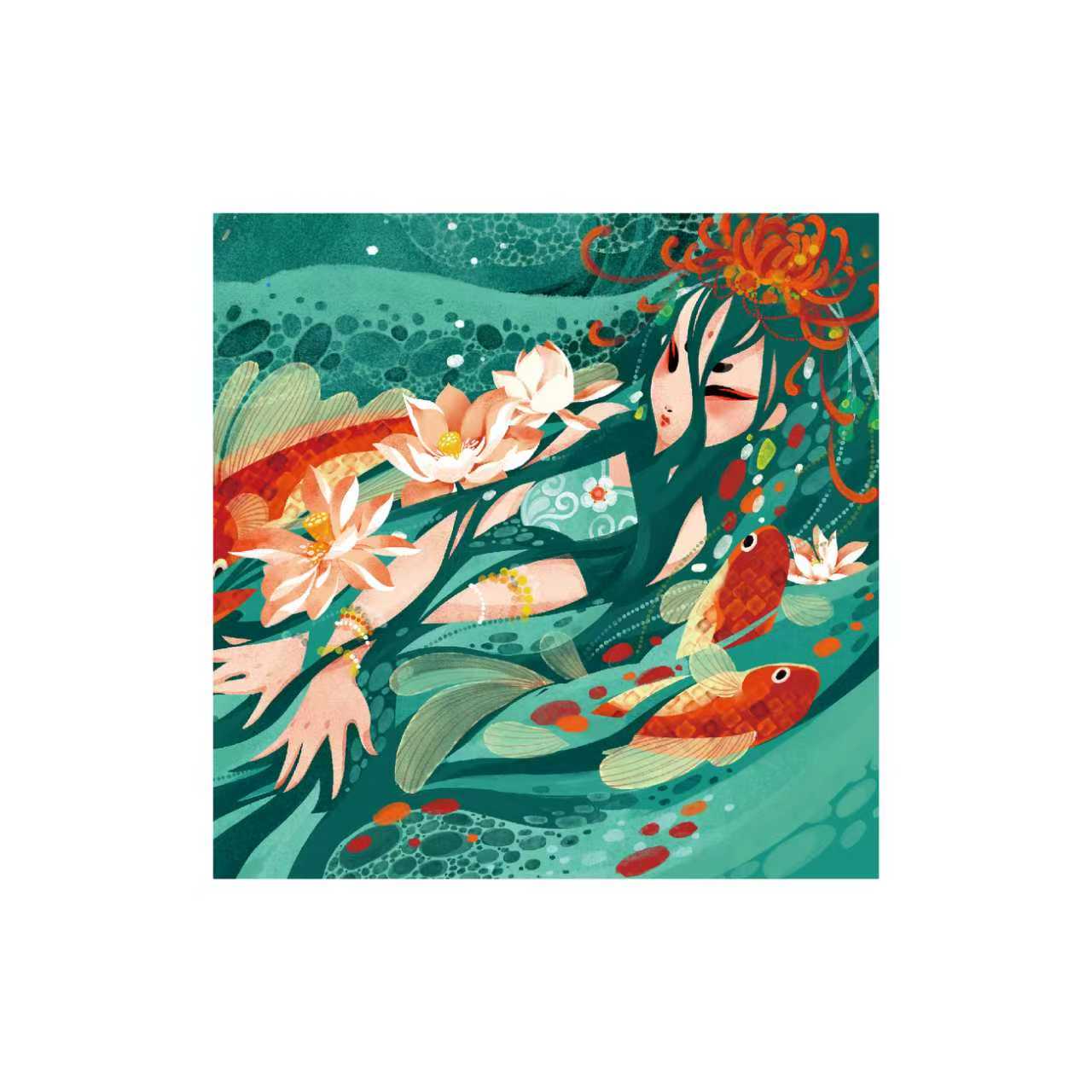 Endless Dream Luxury Silk Gift Set Lotus Goddess Design