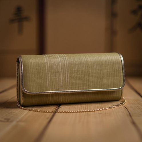 Elegant Beauty Kesi Woven Chain Bag Luxury Silk Evening Shoulder Purse