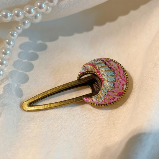 Song Brocade Handmade Hair Clip Traditional Chinese Silk Hair Pin for Women