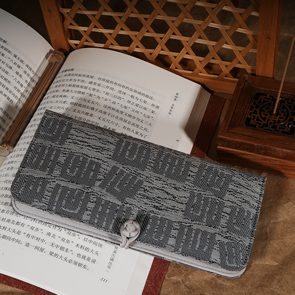 Handmade Wallet Card Holder Dual-purpose Bag Gray Compact craftsmanship