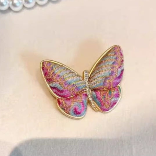 Traditional Chinese Song Brocade Brooch Handwoven Fabric Cultural Heritage Gift