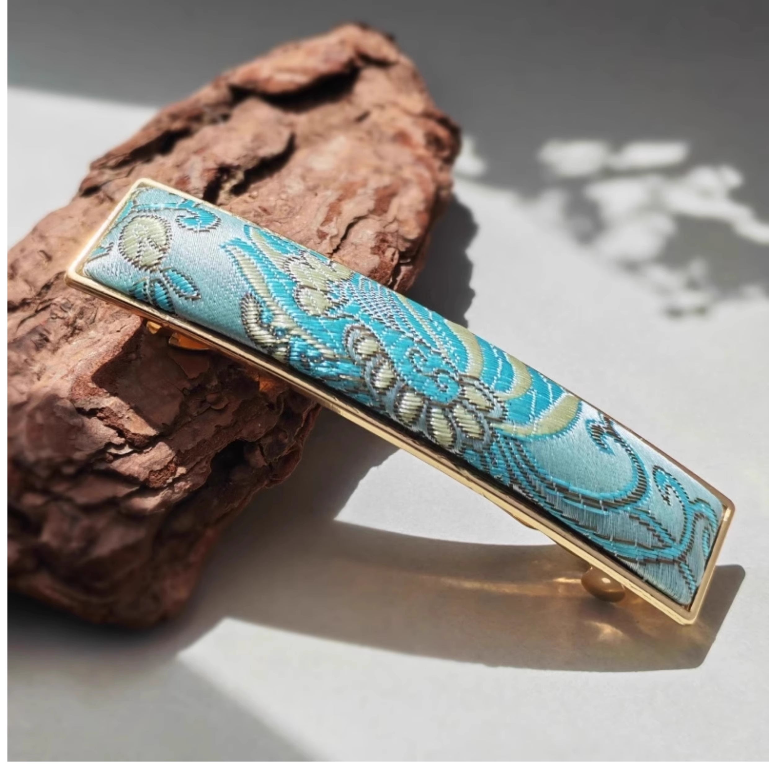 Song Brocade Handmade Hair Clip Traditional Chinese Silk Hair Pin for Women