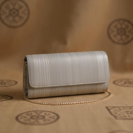 Elegant Beauty Kesi Woven Chain Bag Luxury Silk Evening Shoulder Purse