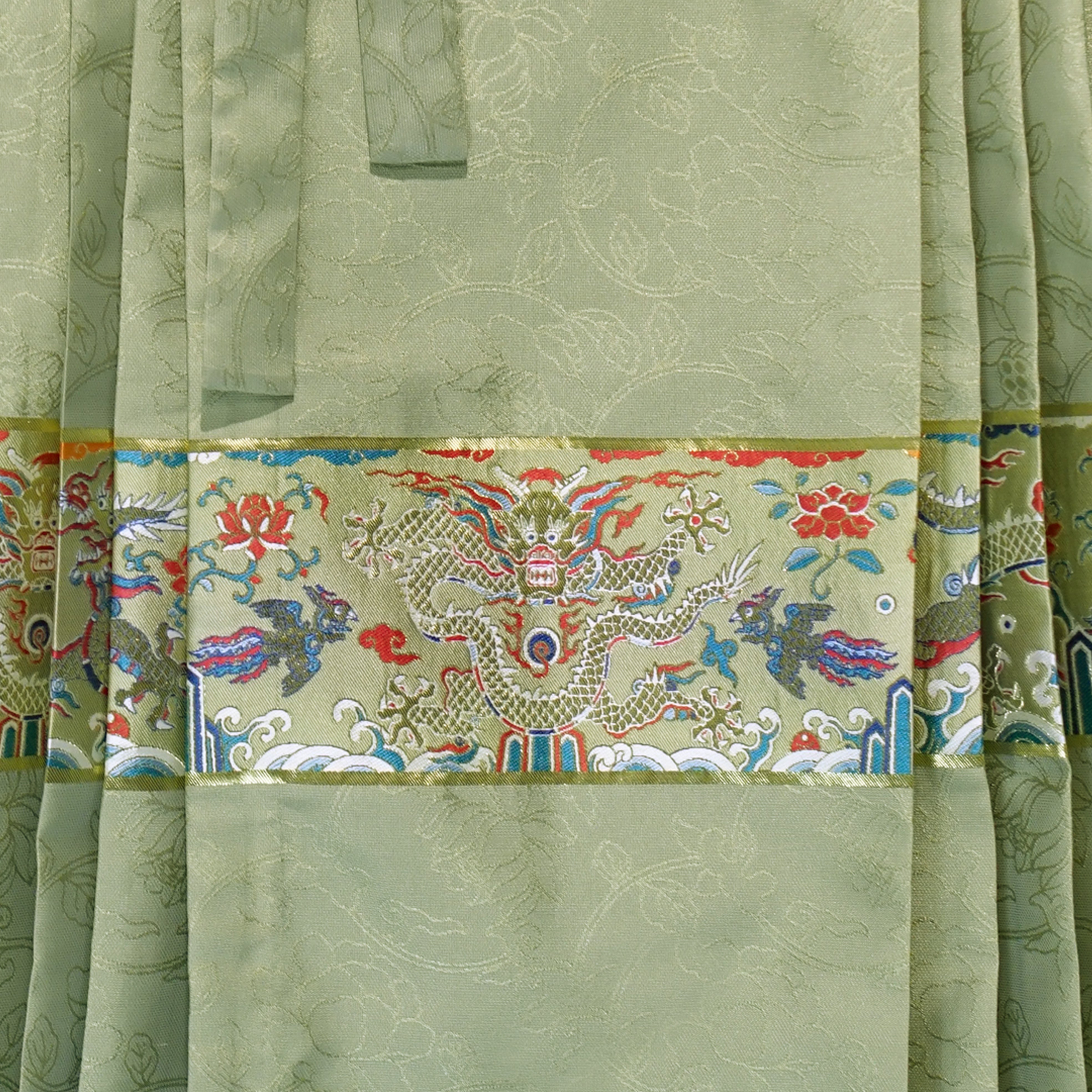 Women's Horse Face Skirt Chinese Style Ming Dynasty Hanfu Midi Skirt