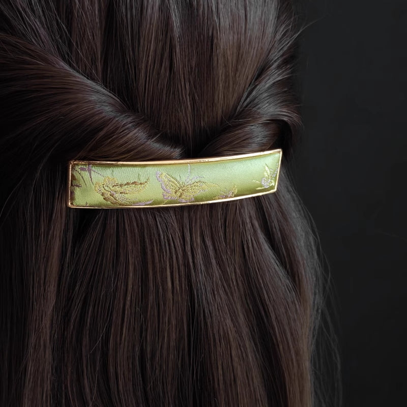 Song Brocade Handmade Hair Clip Traditional Chinese Silk Hair Pin for Women
