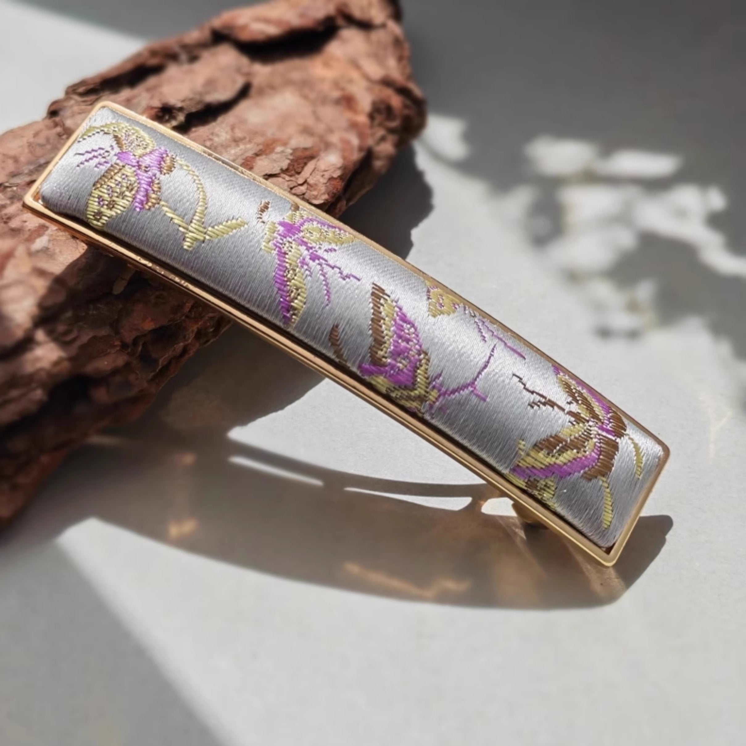 Song Brocade Handmade Hair Clip Traditional Chinese Silk Hair Pin for Women