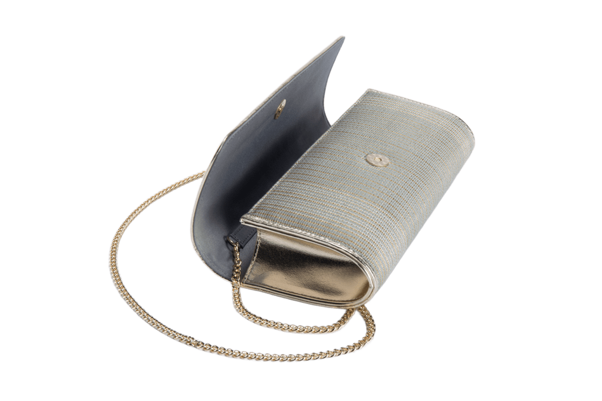 Elegant Beauty Kesi Woven Chain Bag Luxury Silk Evening Shoulder Purse