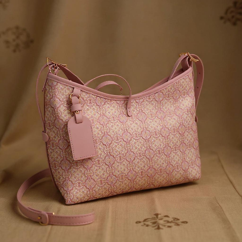 Victory Pattern Song Brocade Shoulder Bag Artisan Made Silk Brocade Handbag