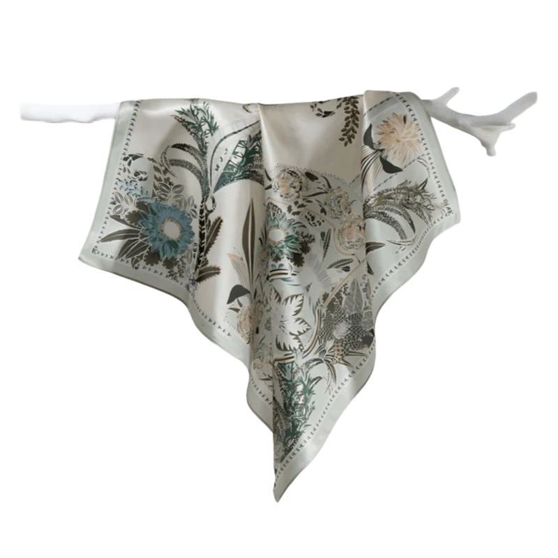 Silk Crepe De Chine Square Scarf