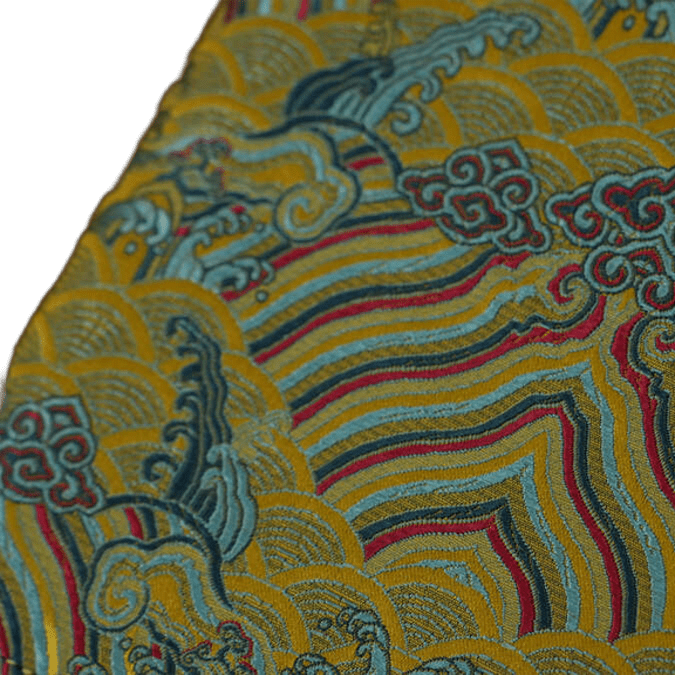 Tide and Cliffs Brocade Notebook Artisan-Made with Cultural Heritage - CGC-ICH STORE