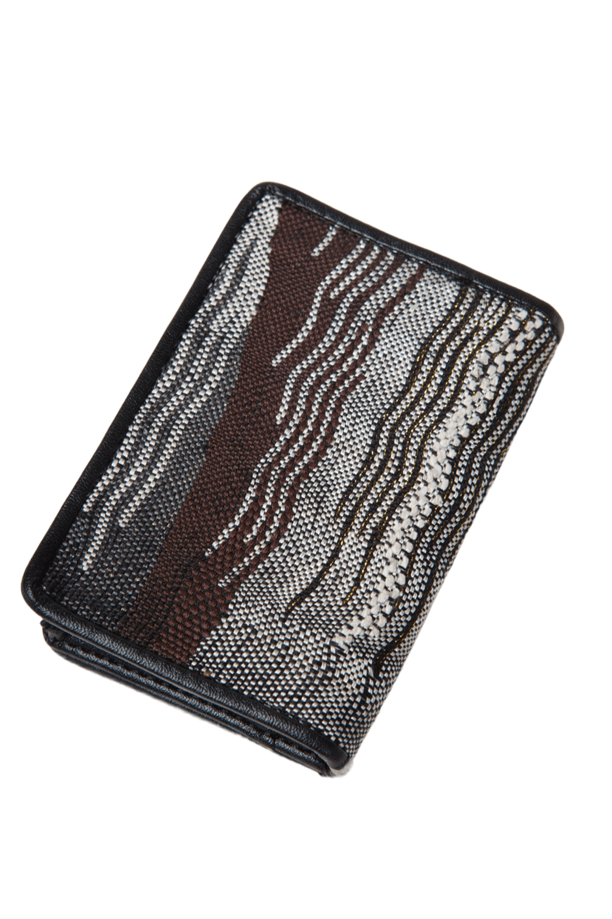 Ripple Pattern Kesi Silk Card Holder Handmade Brocade Wallet for Women & Men