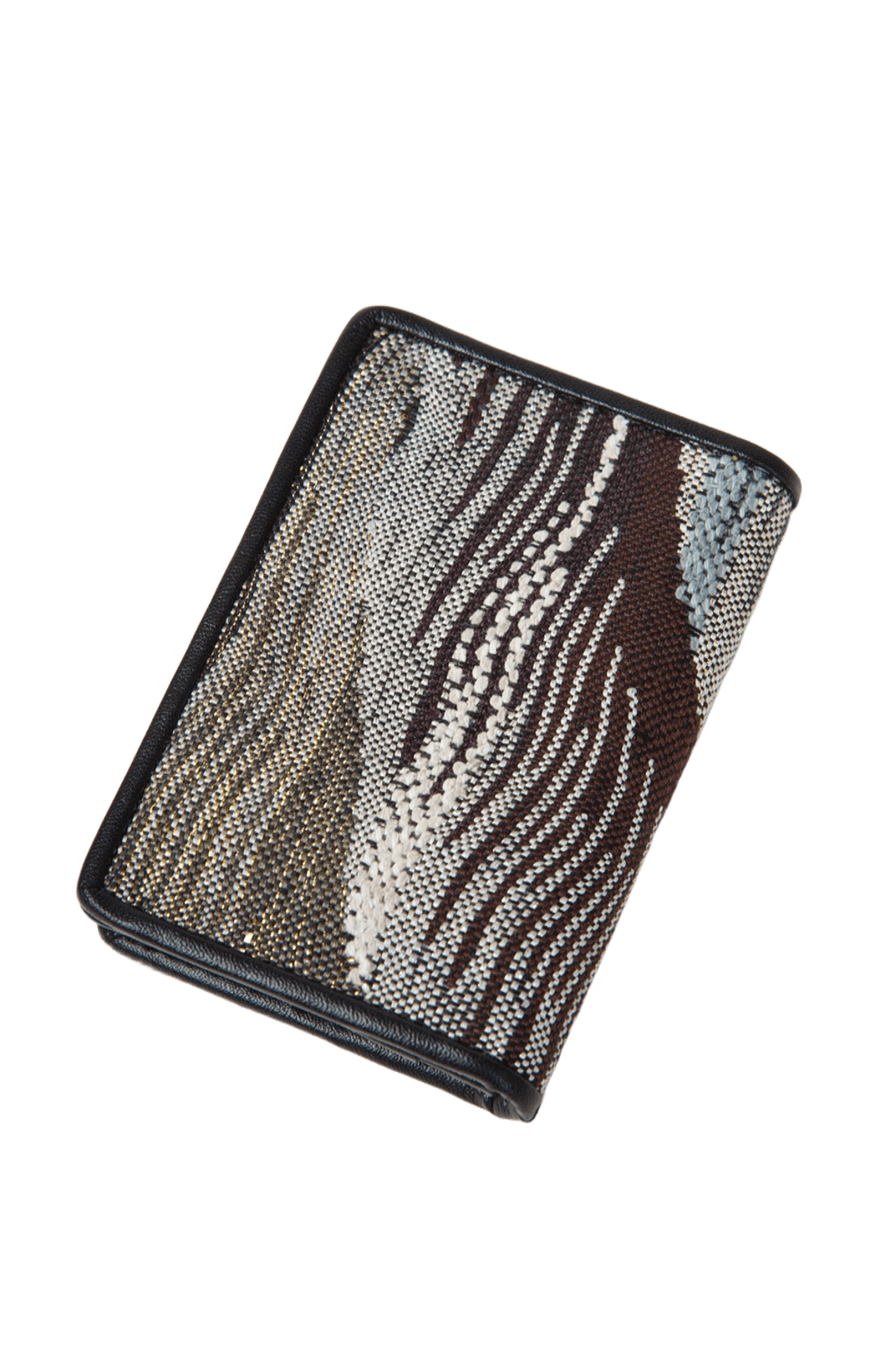 Ripple Pattern Kesi Silk Card Holder Handmade Brocade Wallet for Women & Men