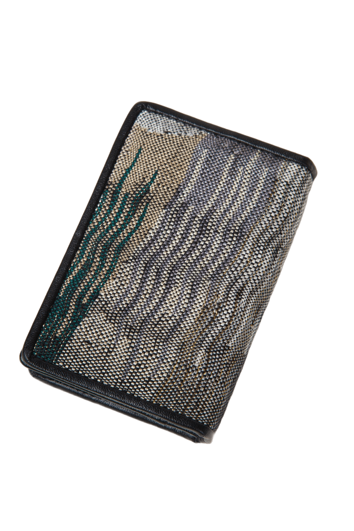 Ripple Pattern Kesi Silk Card Holder Handmade Brocade Wallet for Women & Men