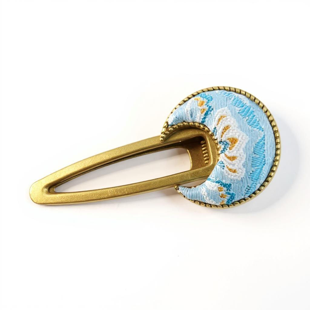 Song Brocade Handmade Hair Clip Traditional Chinese Silk Hair Pin for Women