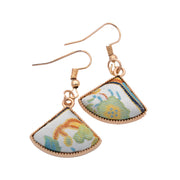 Song Brocade Earrings (Random Style) Chinese handwoven fabric Traditional elegance